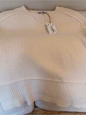 Notion Cream Women's Ribbed Knit Sweater